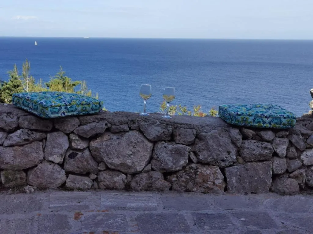Esterno di Villa Mare Blu con vista mare nel Capo di Leuca